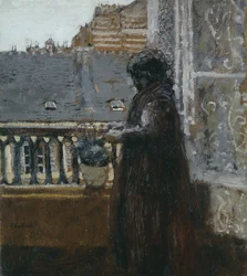 ヴィラード夫人のバルコニーでの1899年頃（パネル）